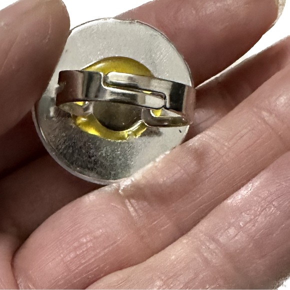 VTG RARE Y2K LISA FRANK PINK PURPLE LOVE RING BLING JEWELRY VALENTINE GIFT LOVE - Picture 4 of 12